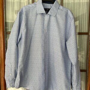 Society of Threads MICRO FLORAL SLIM FIT LONG SLEEVE SHIRT